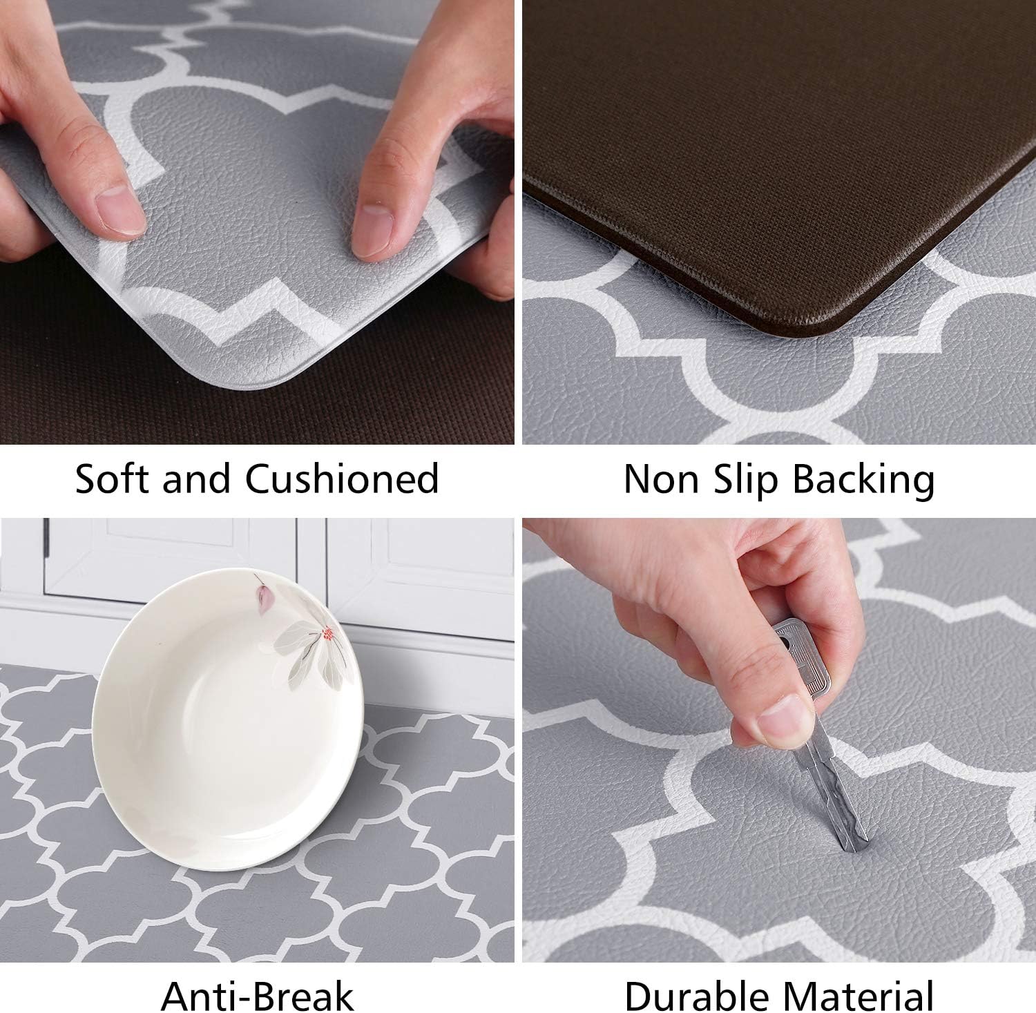 Durable Anti-Fatigue Kitchen Mats Set