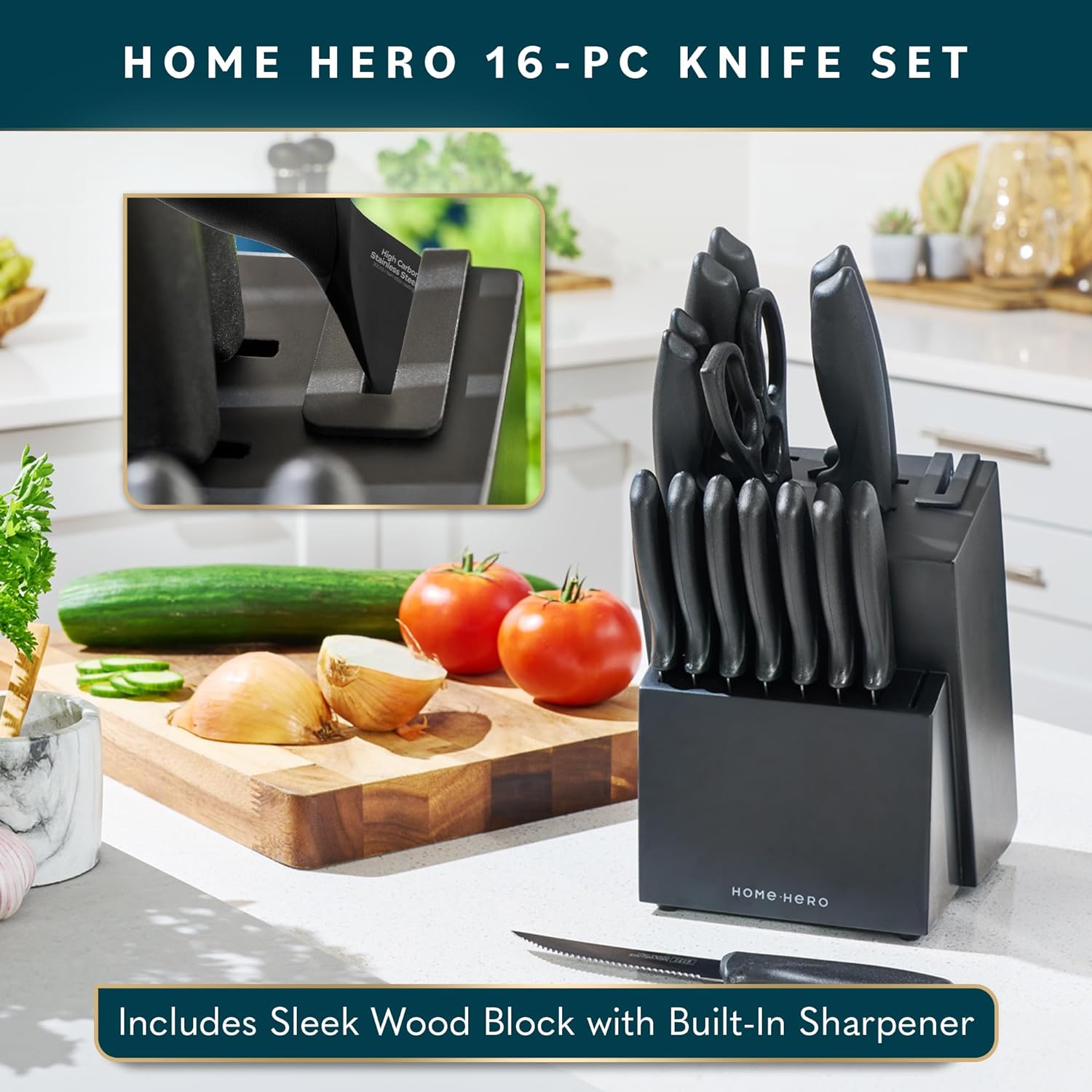 Ergonomic Kitchen Knife Set
