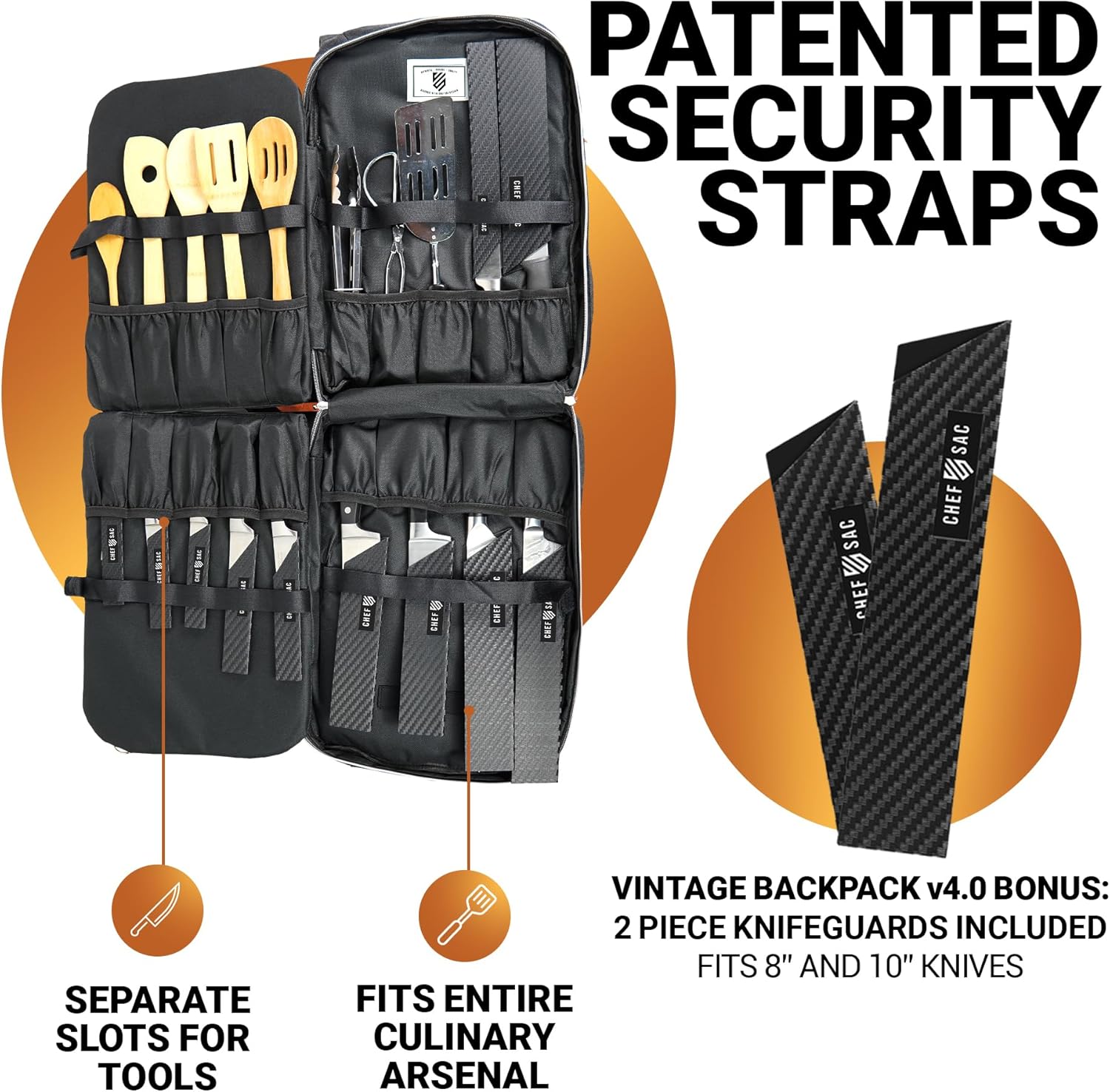 Stylish Compound-Knife Carry Case for Professional Chefs
