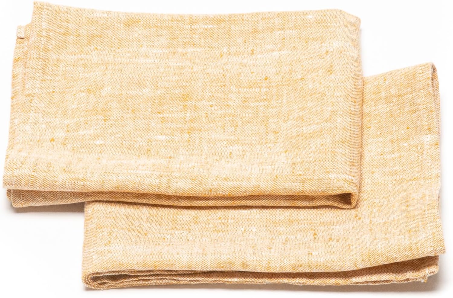 Premium 18x26 Gold Linen Tea Towels Machine Washable Made in Europe
