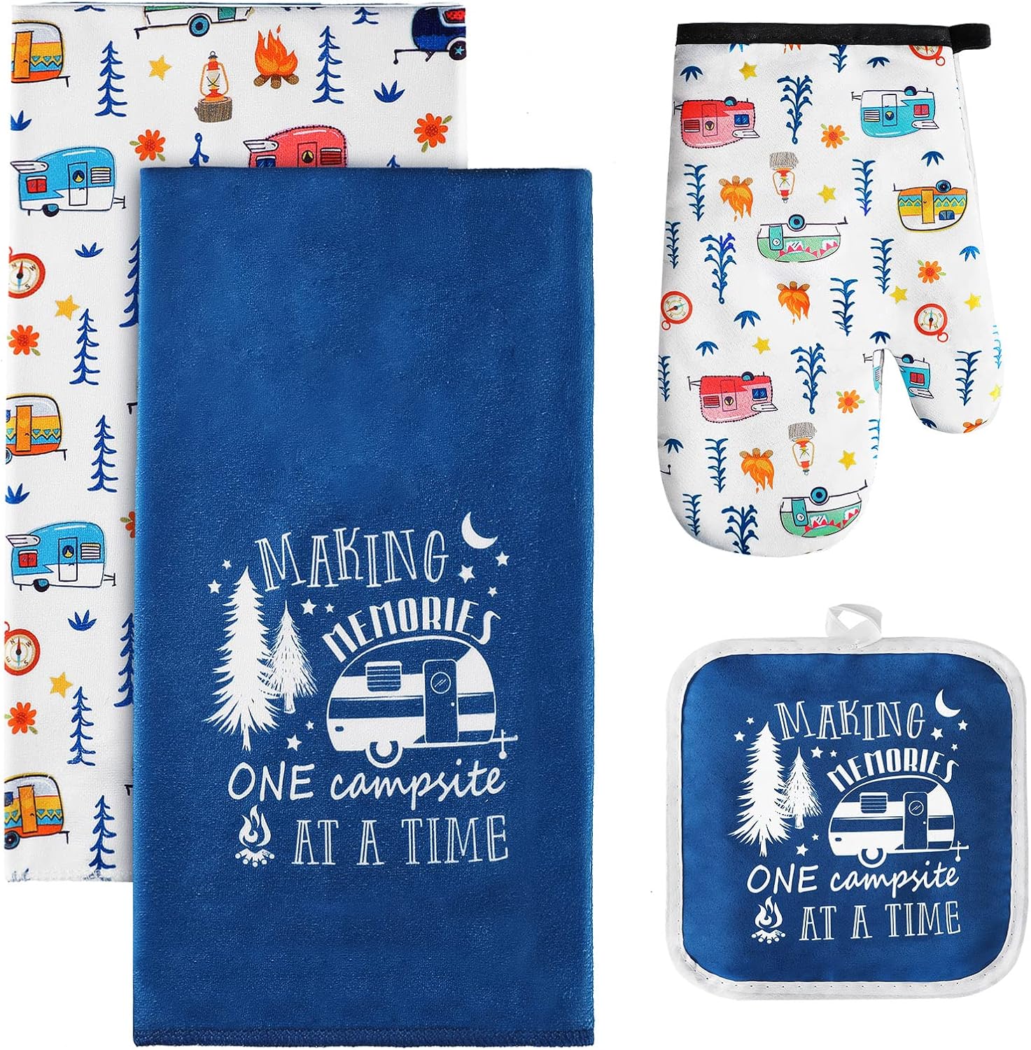 4-Piece Camping Set Making Camp memories Soft Stylish