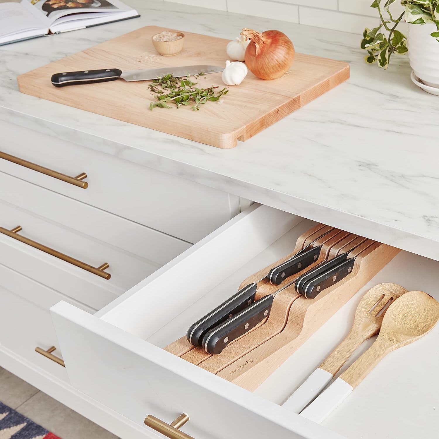 7-Slot In-Drawer WSTHOF Perl Kitchen Knife Storage