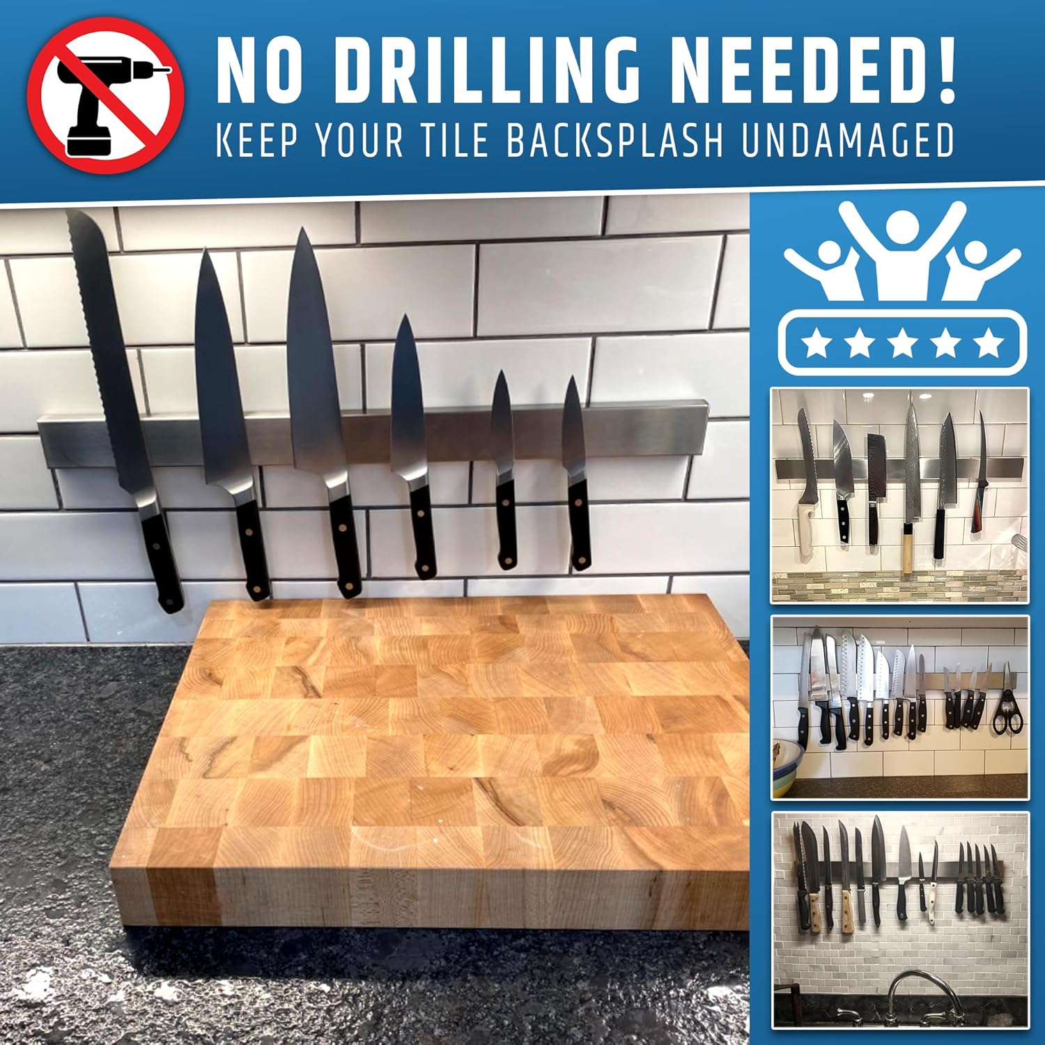Professional Magnetic Knife Holder for Wall
