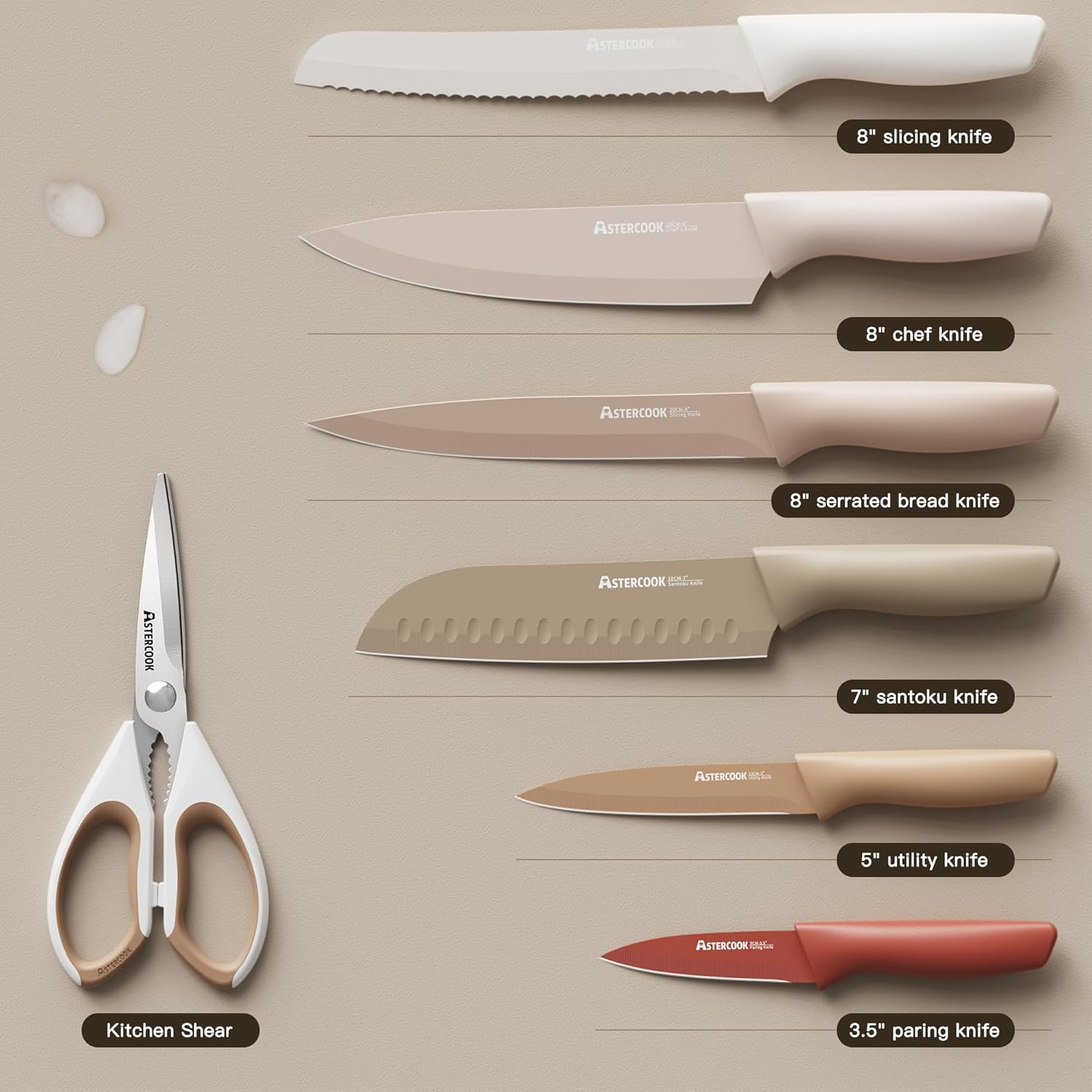 Versatile 13-Piece Kitchen Knife Set