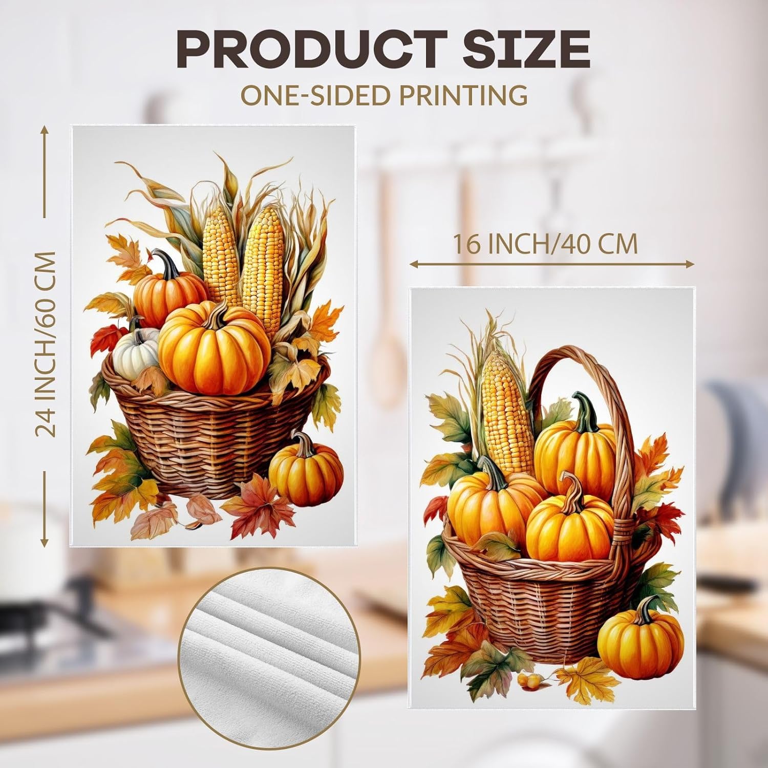 Fall Kitchen Dish Towels Set