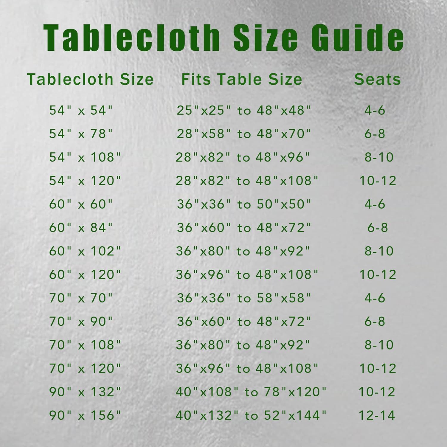 Sancua Rectangle Tablecloth - 60x84 inch