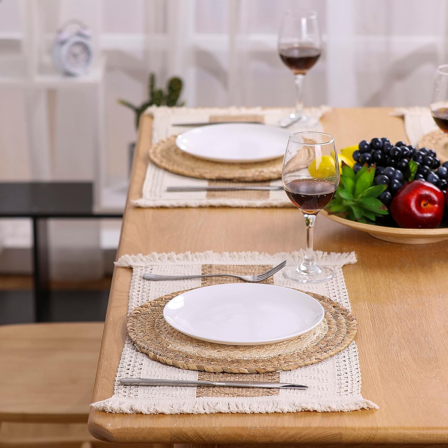 Zology Handmade Boho Placemats Set of 4