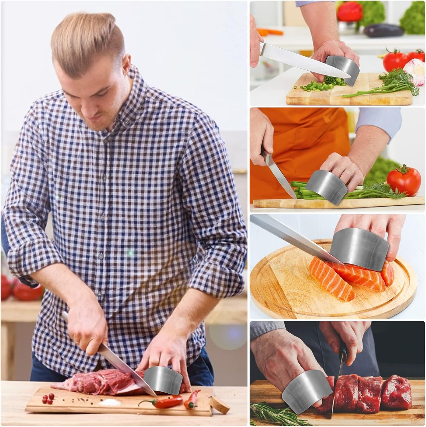 ZOCONE 4pcs Finger Guard for Kitchen Safety