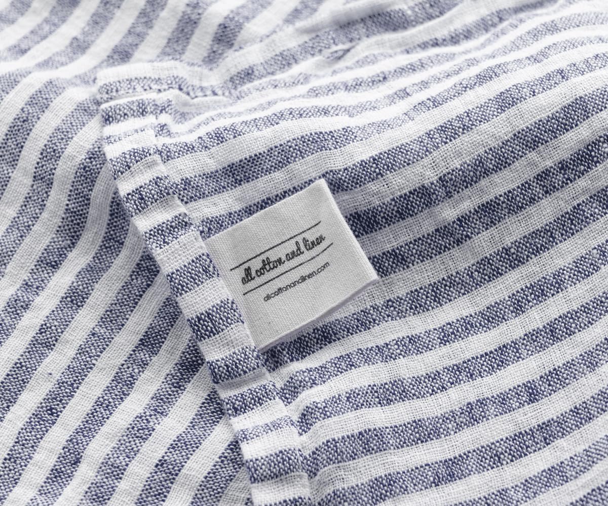 Navy Blue 100 Linen Dish Towels Perfect for Kitchen Dining