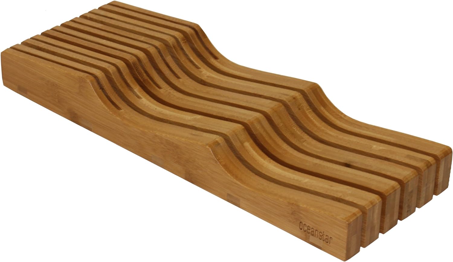 Oceanstar In-Drawer Bamboo Knife Organizer MO