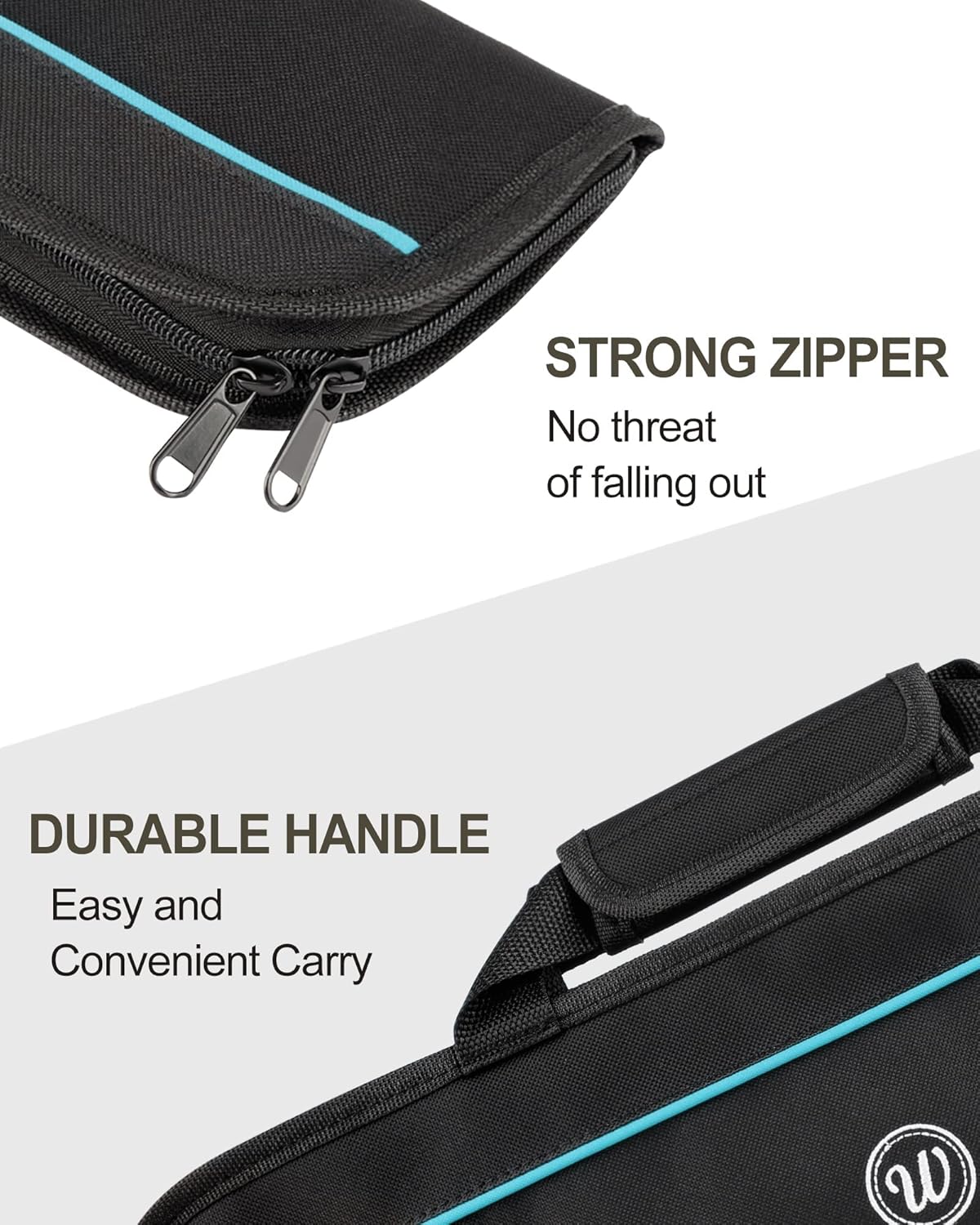 5-Pocket Chefs Knife Roll 600D Nylon Lined Perfect for Professional Carry