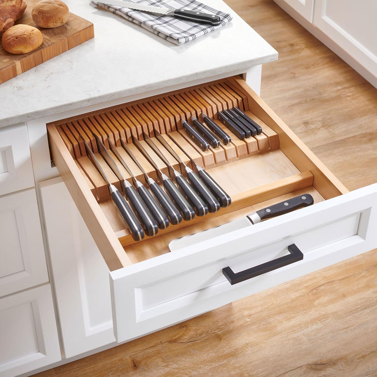 Organize Your Kitchen with the Rev-A-Shelf Dual Row Knife Block