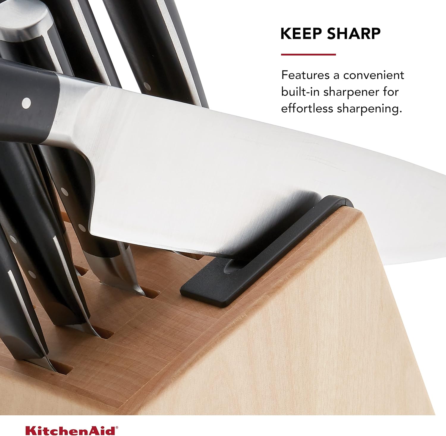 KitchenAid 14-Piece Knife Block Set with Sharpener
