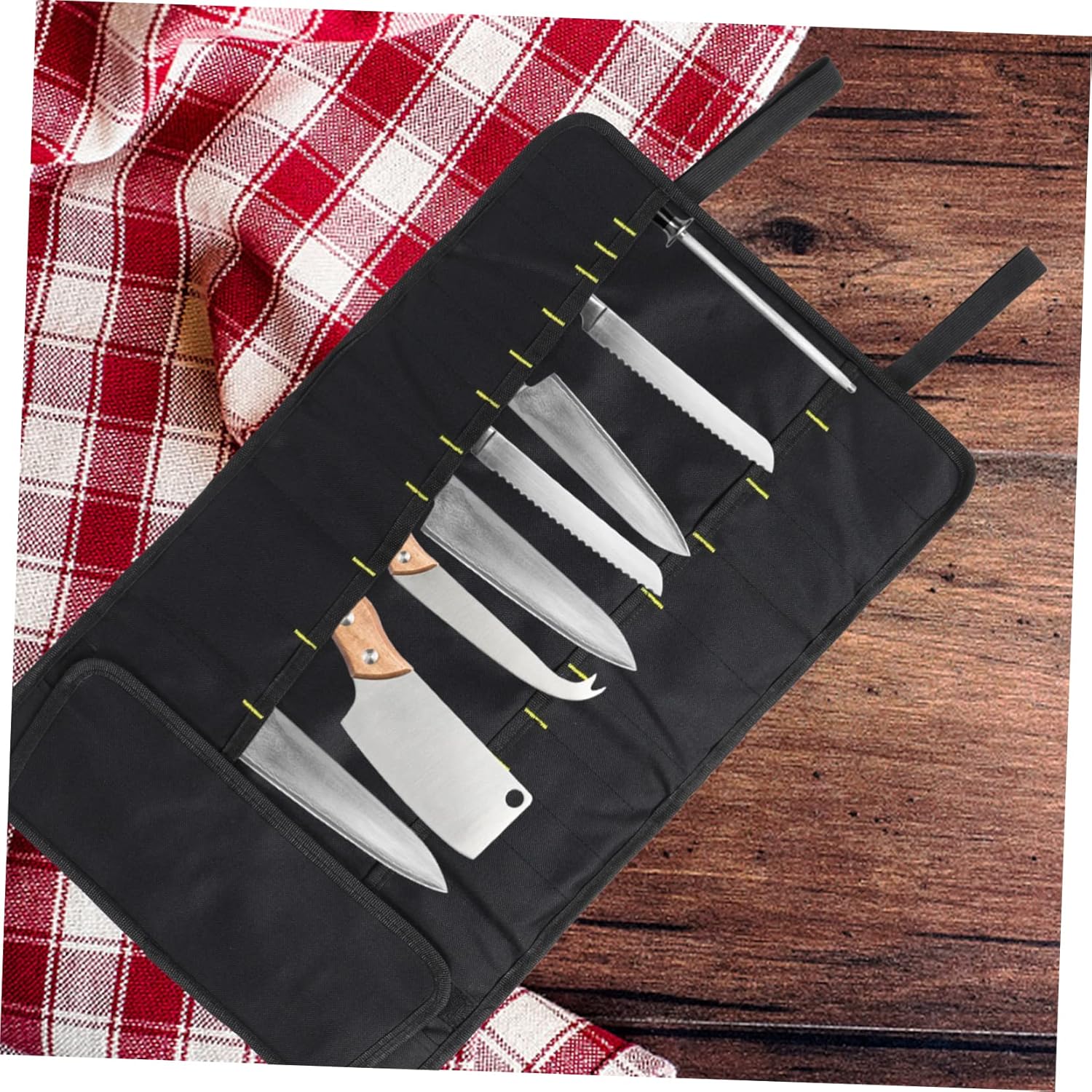 PrettyZoom 1pc Chef Knife Bag Cutlery Organizer Camping Travel Bag