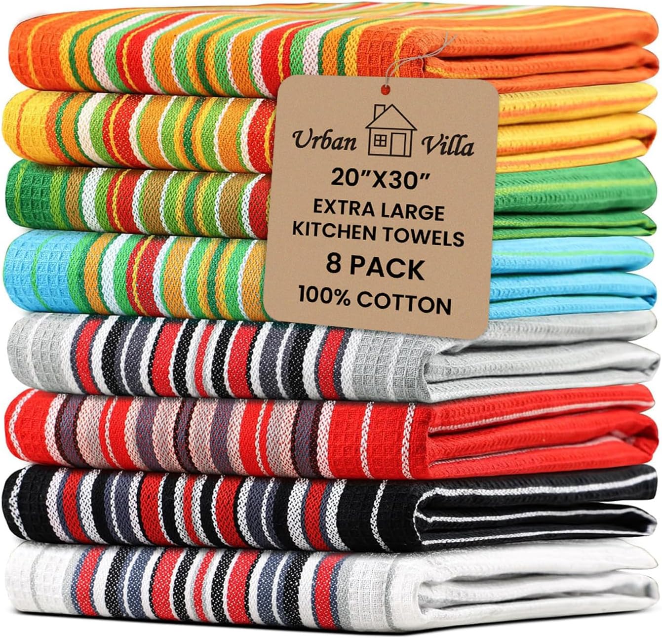 Bundled Ultra-Soft Cotton Cooking Towels for Home Use