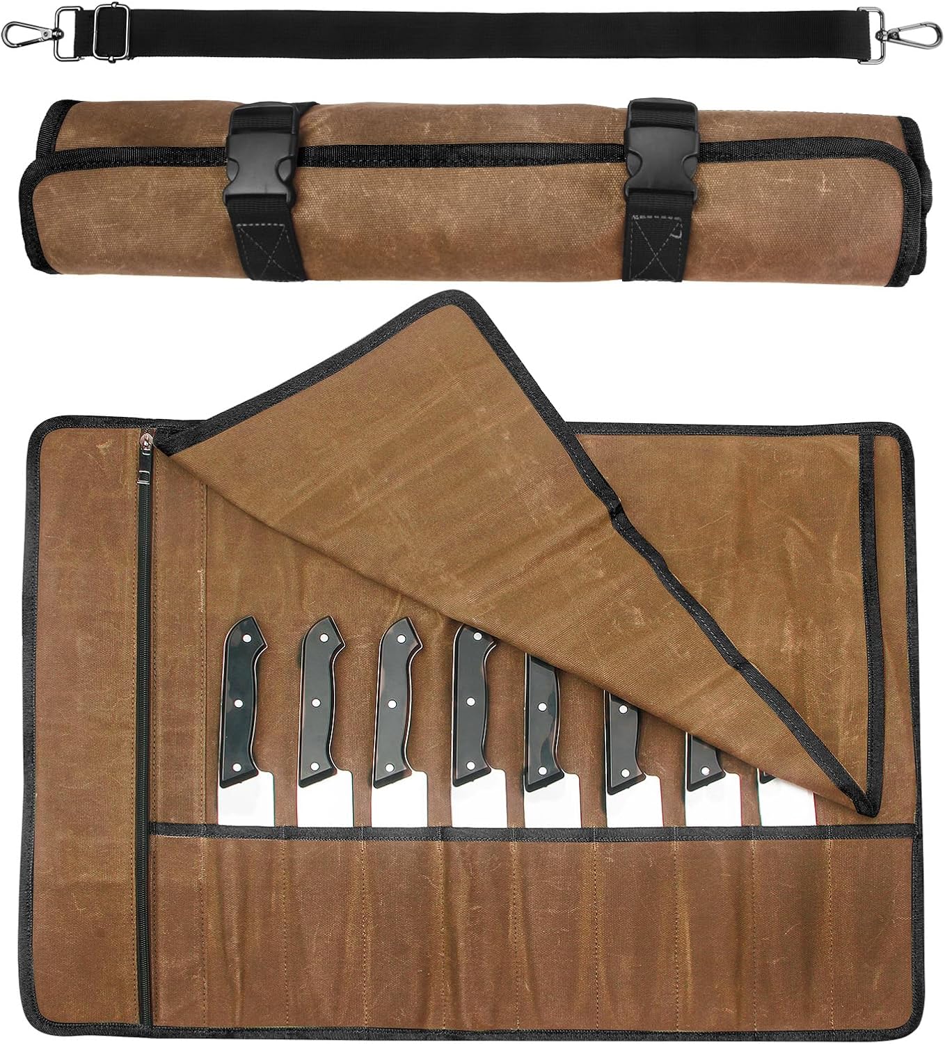 QEES Chef Knife Roll Bag