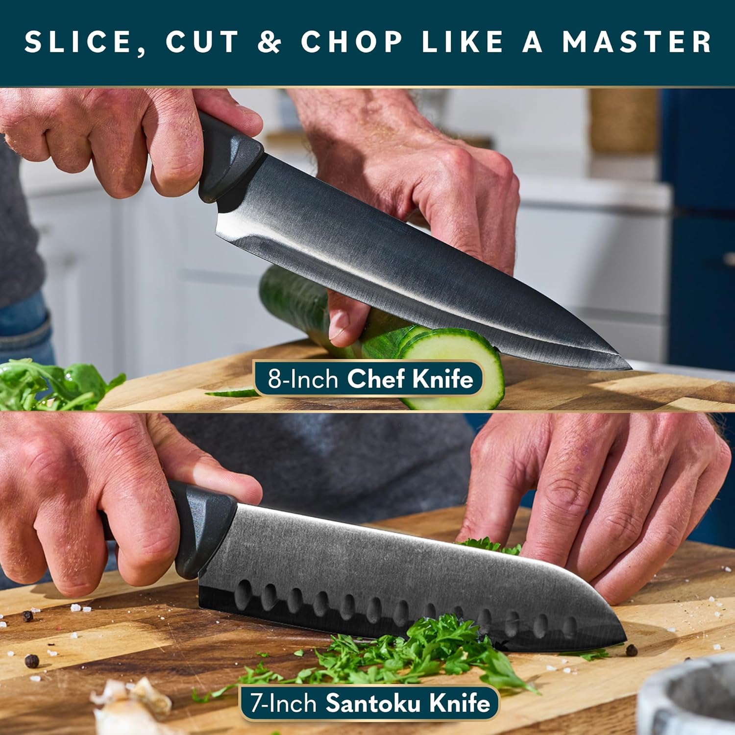 Ergonomic Kitchen Knife Set
