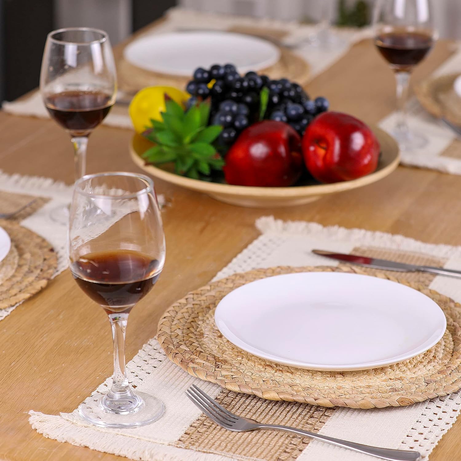 Zology Handmade Boho Placemats Set of 4