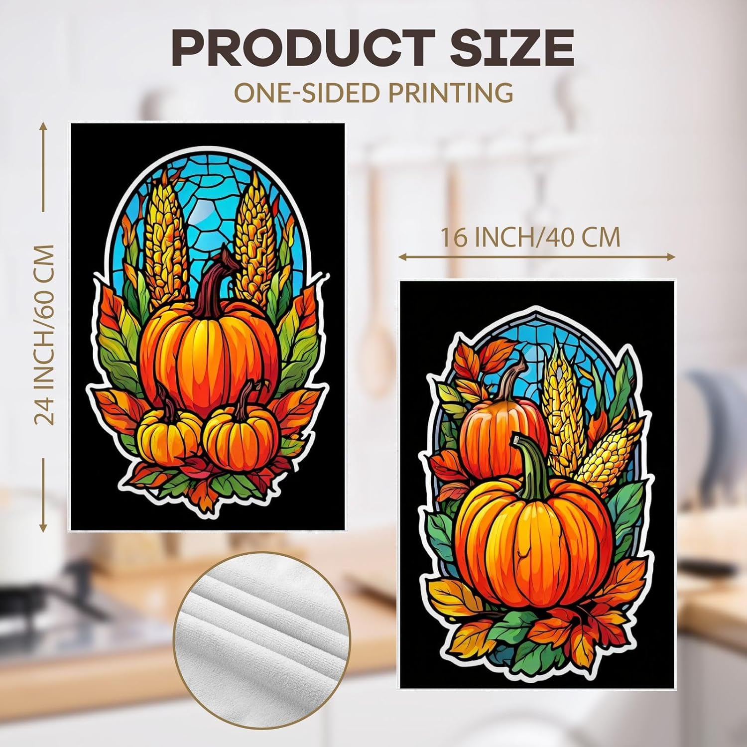 Modern Autumn- perfume Tea Towels Set - 4 x 16x24