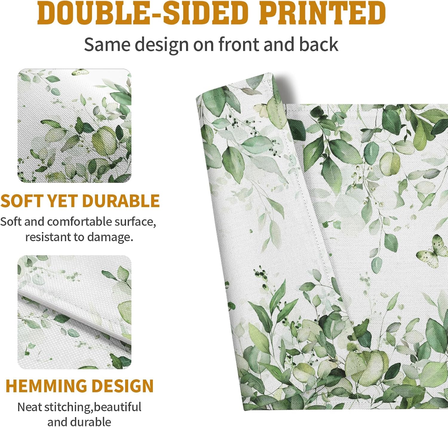 Sage Green Leaf Placemats