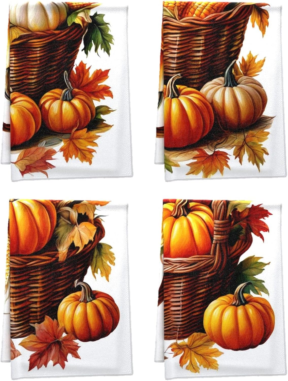 Fall Kitchen Dish Towels Set