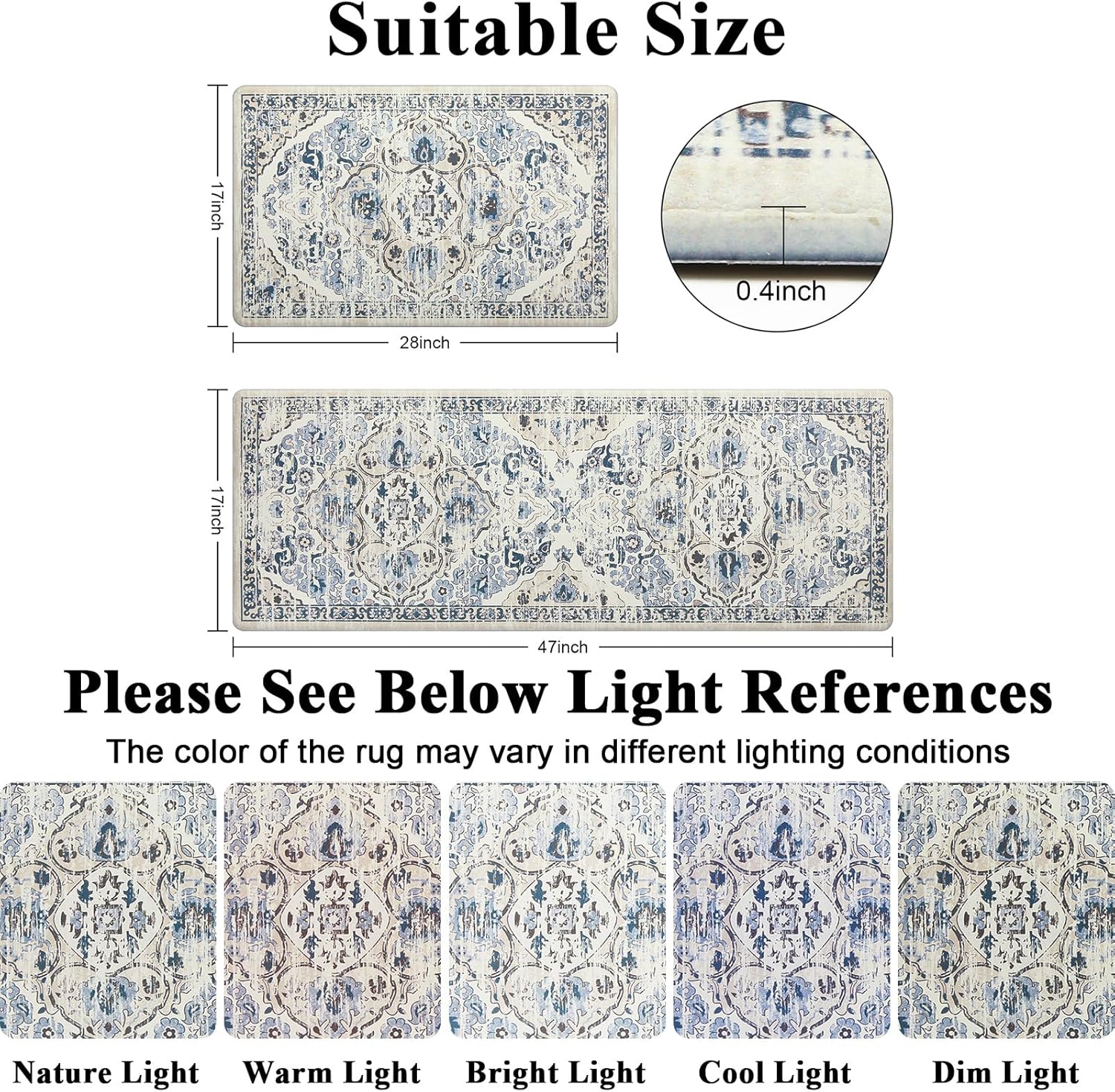Anti Fatigue Kitchen Mats Set