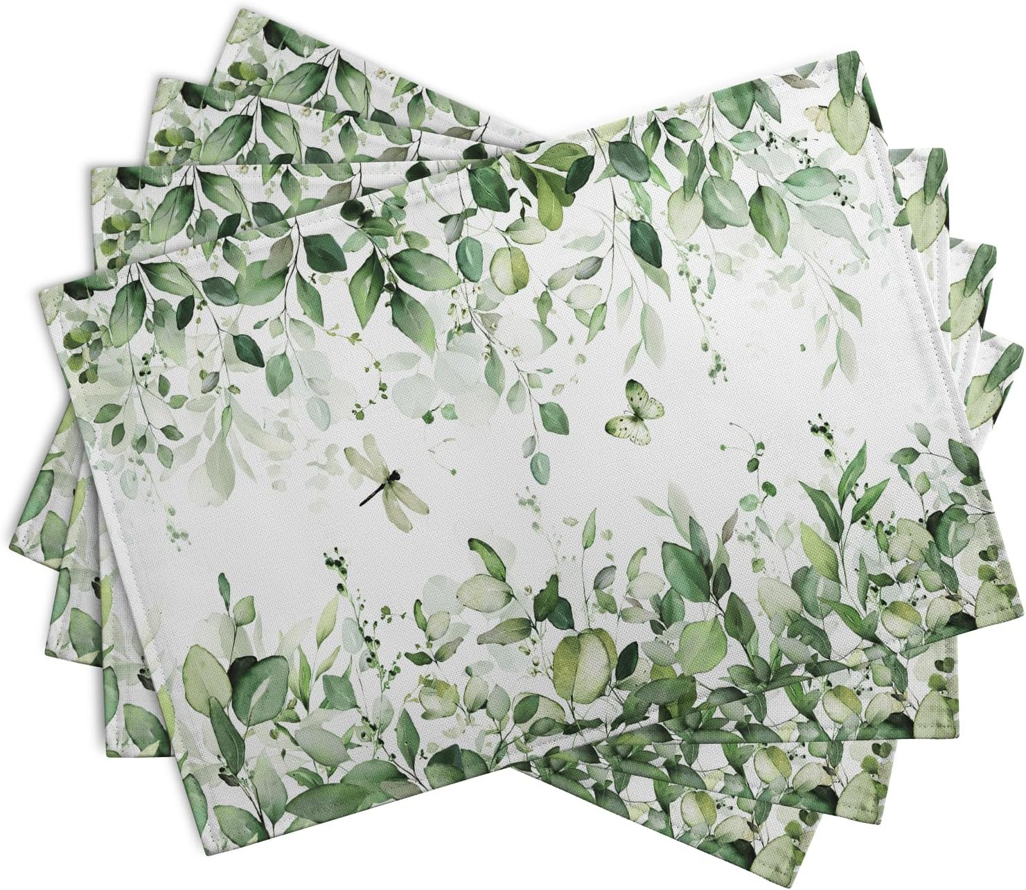 Sage Green Leaf Placemats