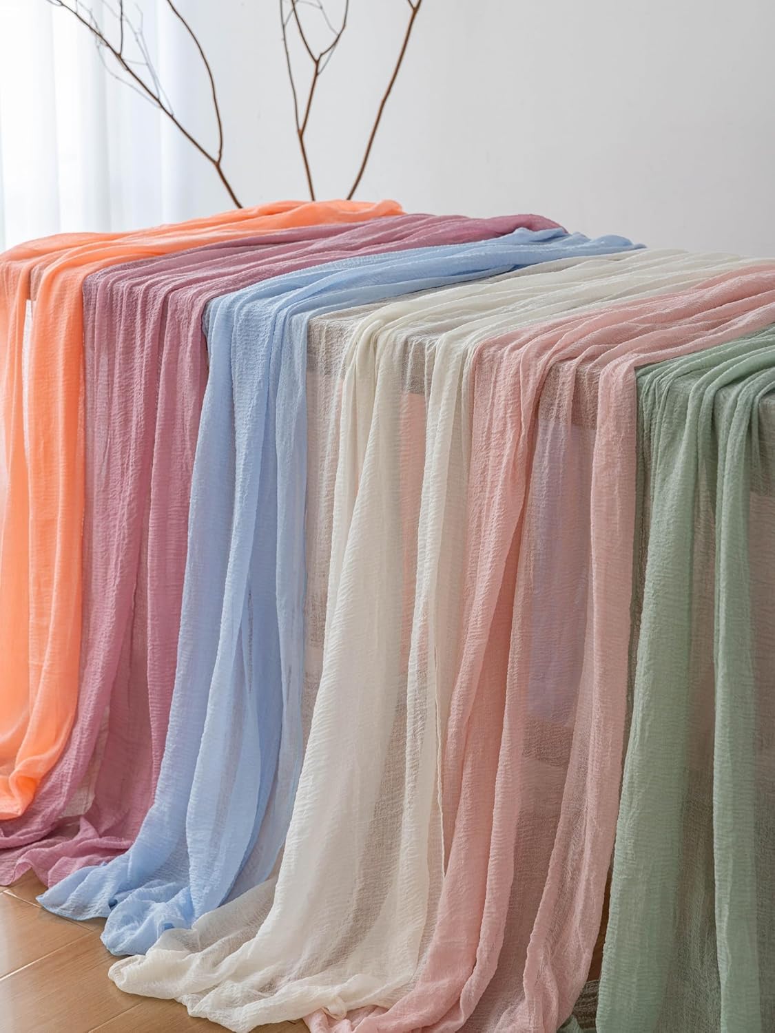 Stellar Sage Green Easter Table Runner