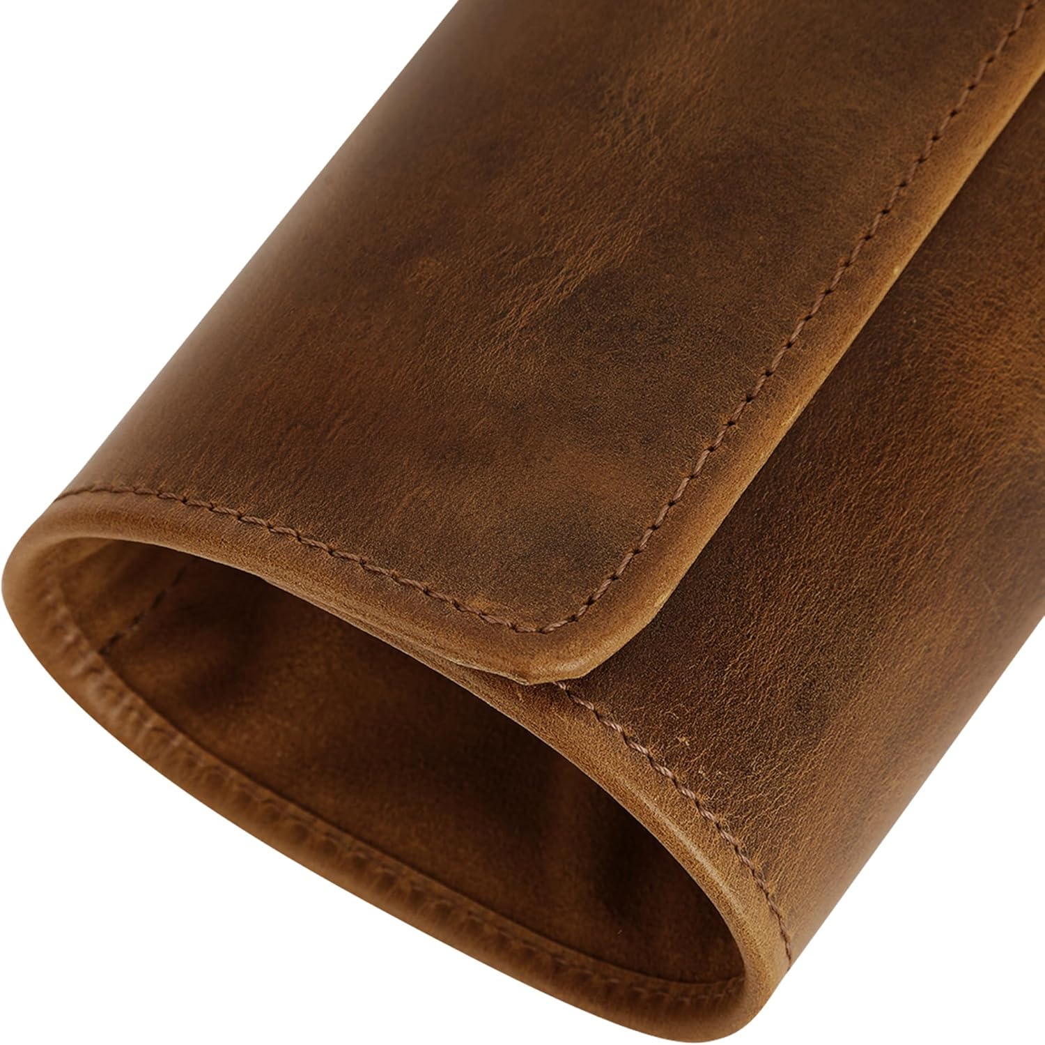 Premium Leather Knife Roll Bag