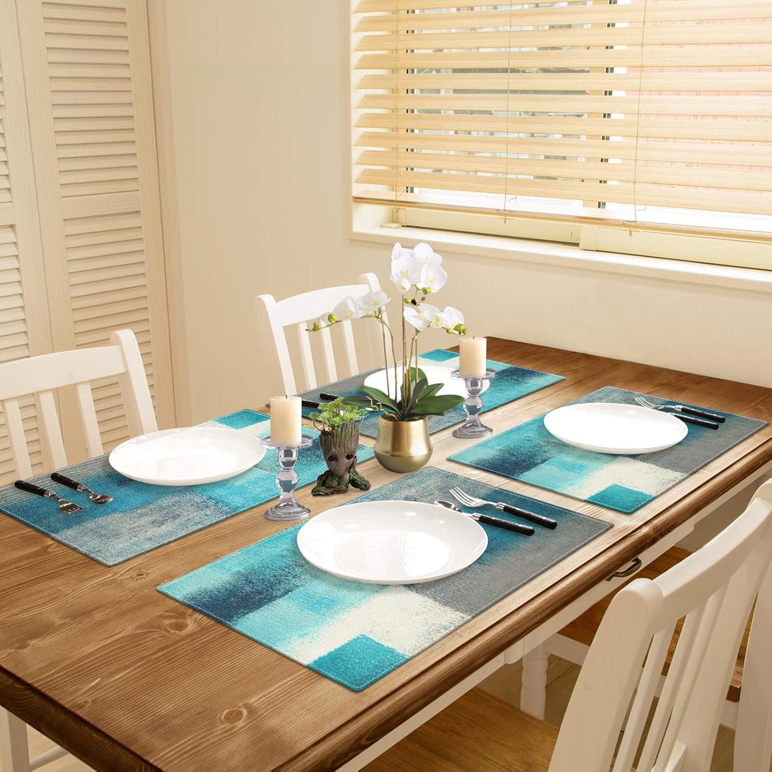 Emvency Farmhouse Placemats Set of 4