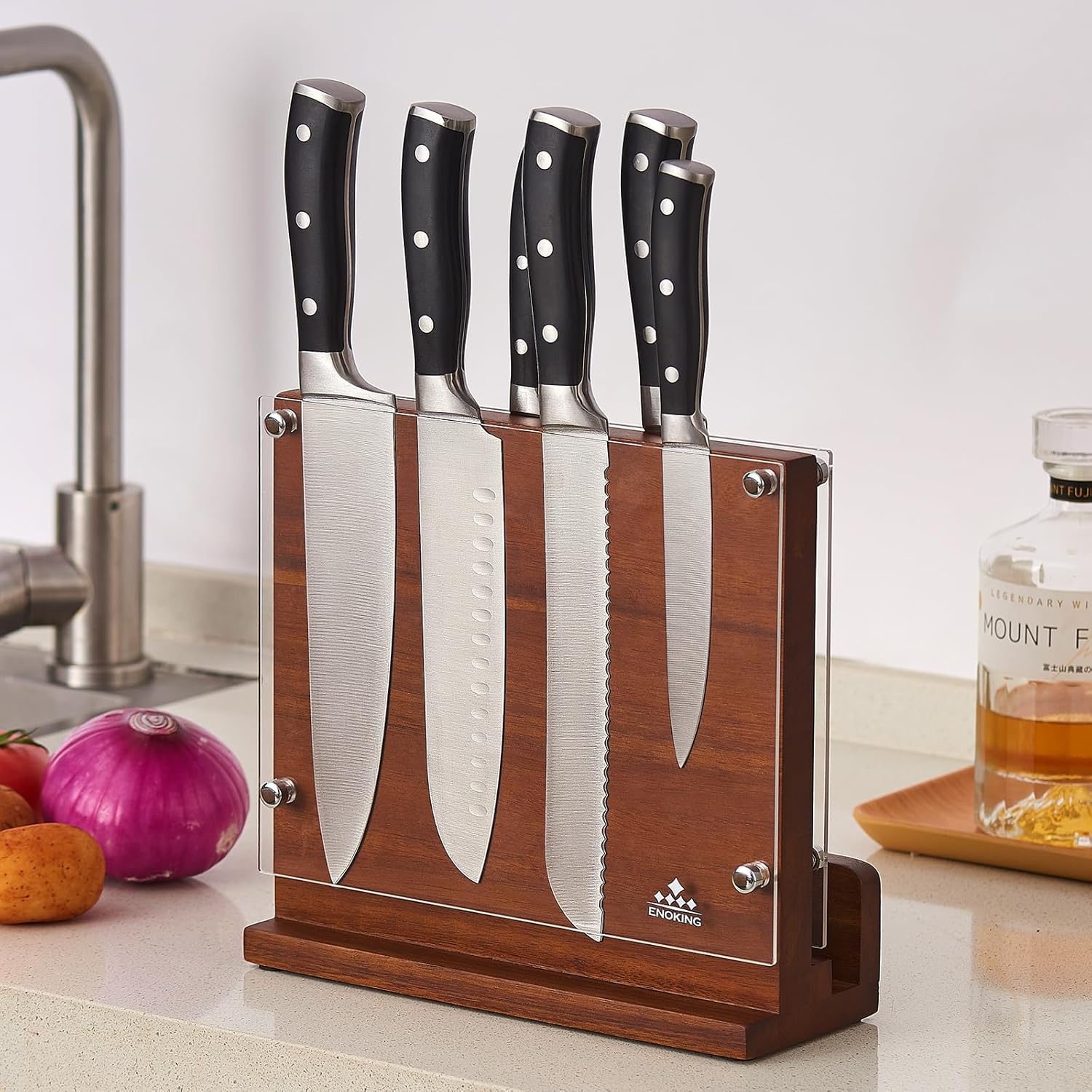 Safe Durable Magnetic Knife Block