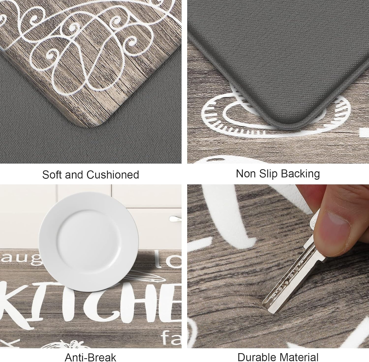 Experience Better Comfort with the HEBE Anti-Fatigue Kitchen Mat Set
