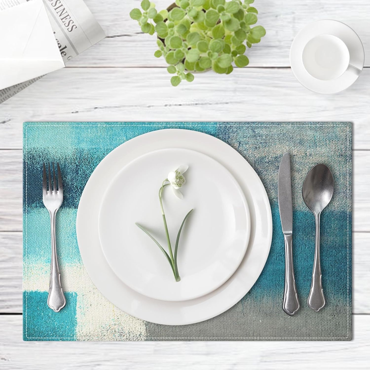 Emvency Farmhouse Placemats Set of 4