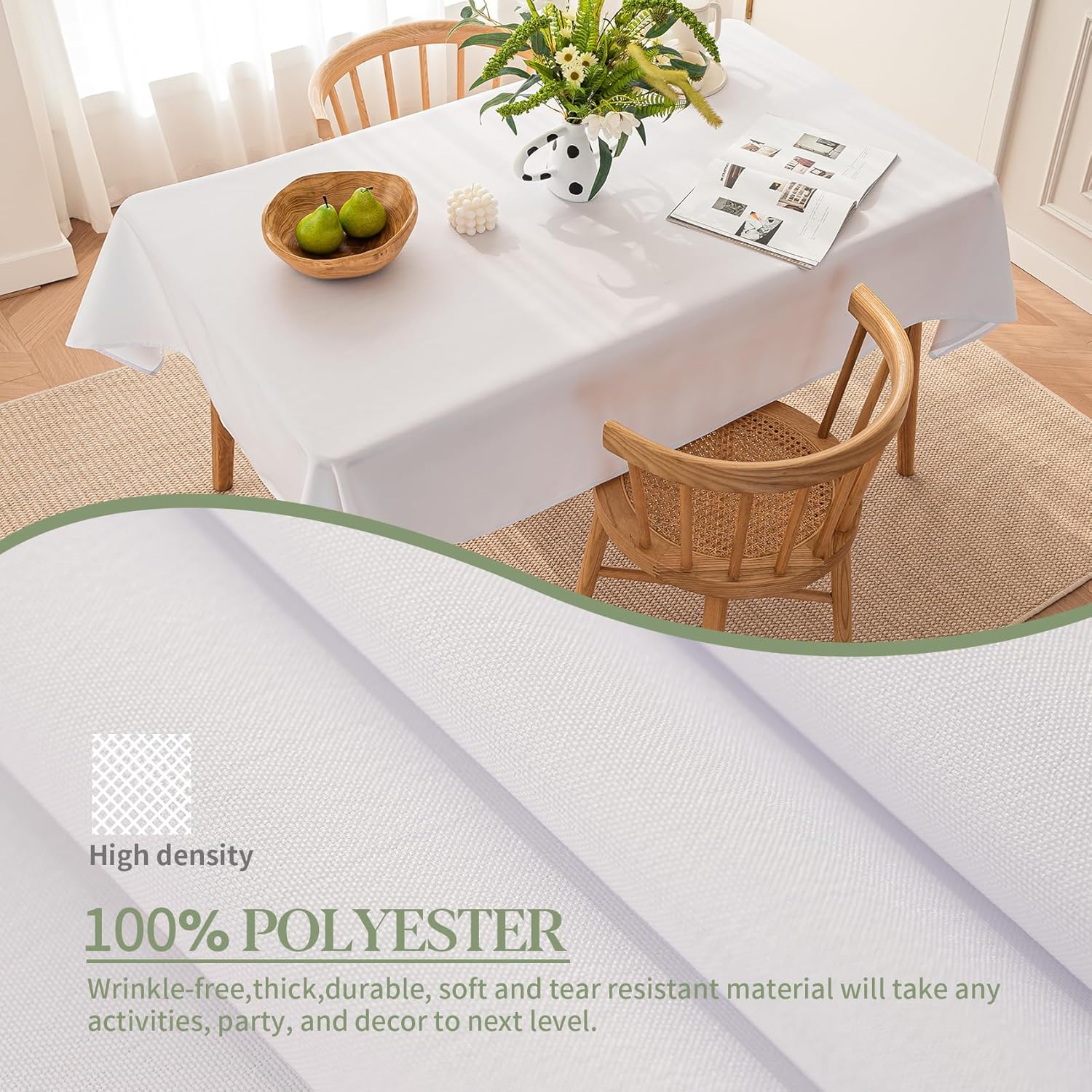 Sturdy 60x84 inch Tablecloth