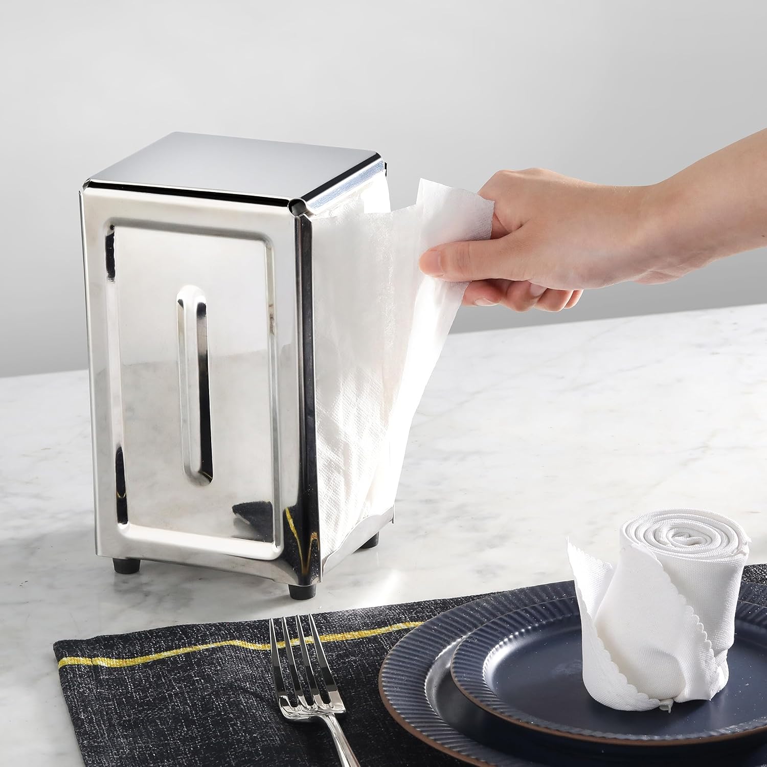 NEW STAR STAINLESS STEEL NAPKIN DISPENSER FORRestaurants Home Use