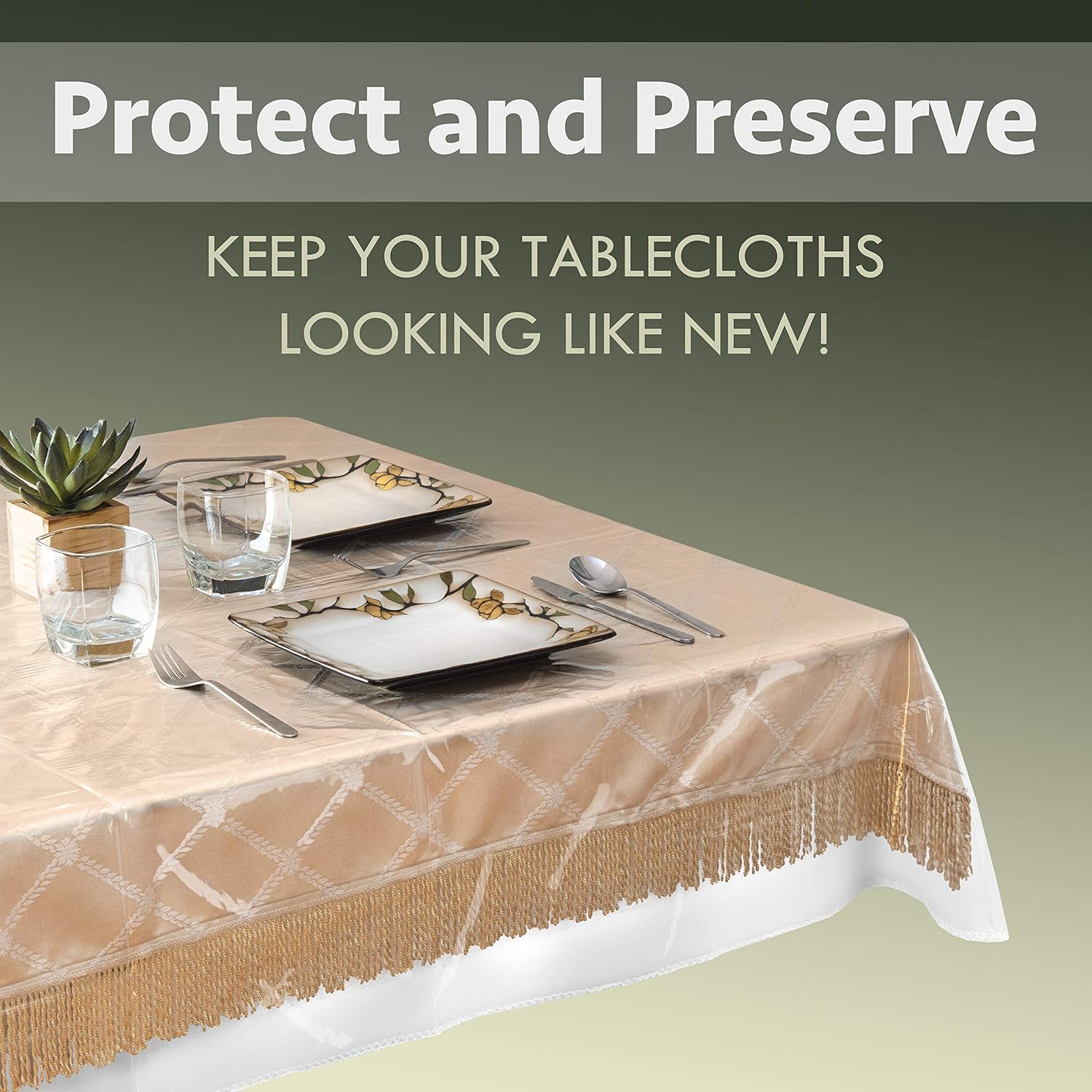 Elegant Tablecloth Protector Perfect for Dining Tables