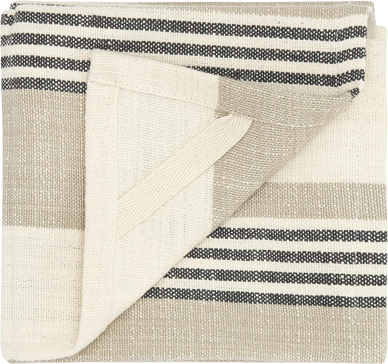 Creative Co-Op Striped Cotton Tea Towels Set