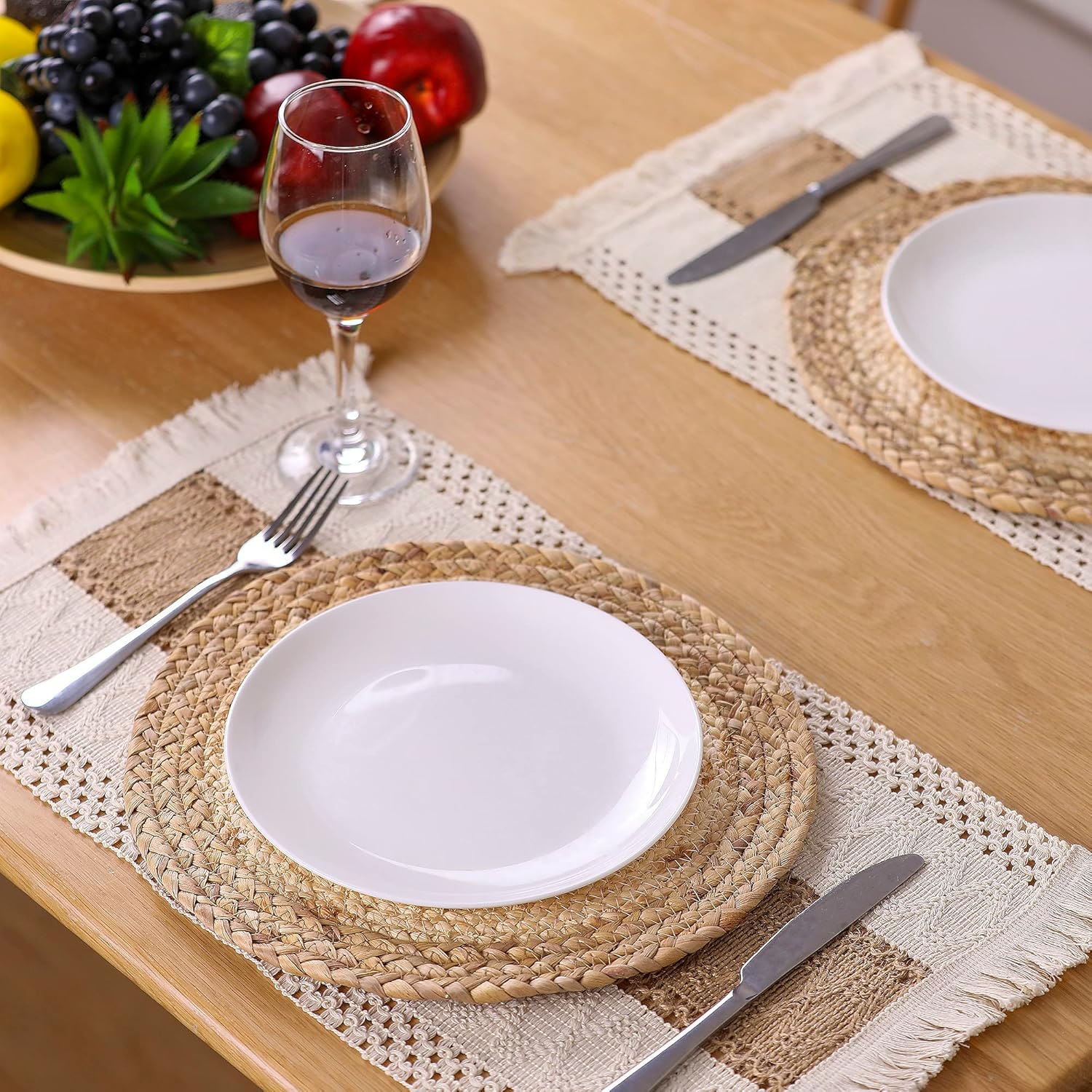 Zology Handmade Boho Placemats Set of 4