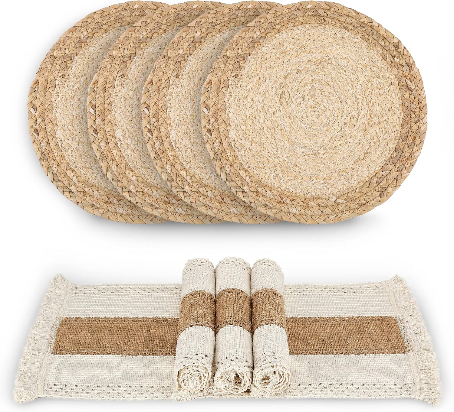 Zology Handmade Boho Placemats Set of 4