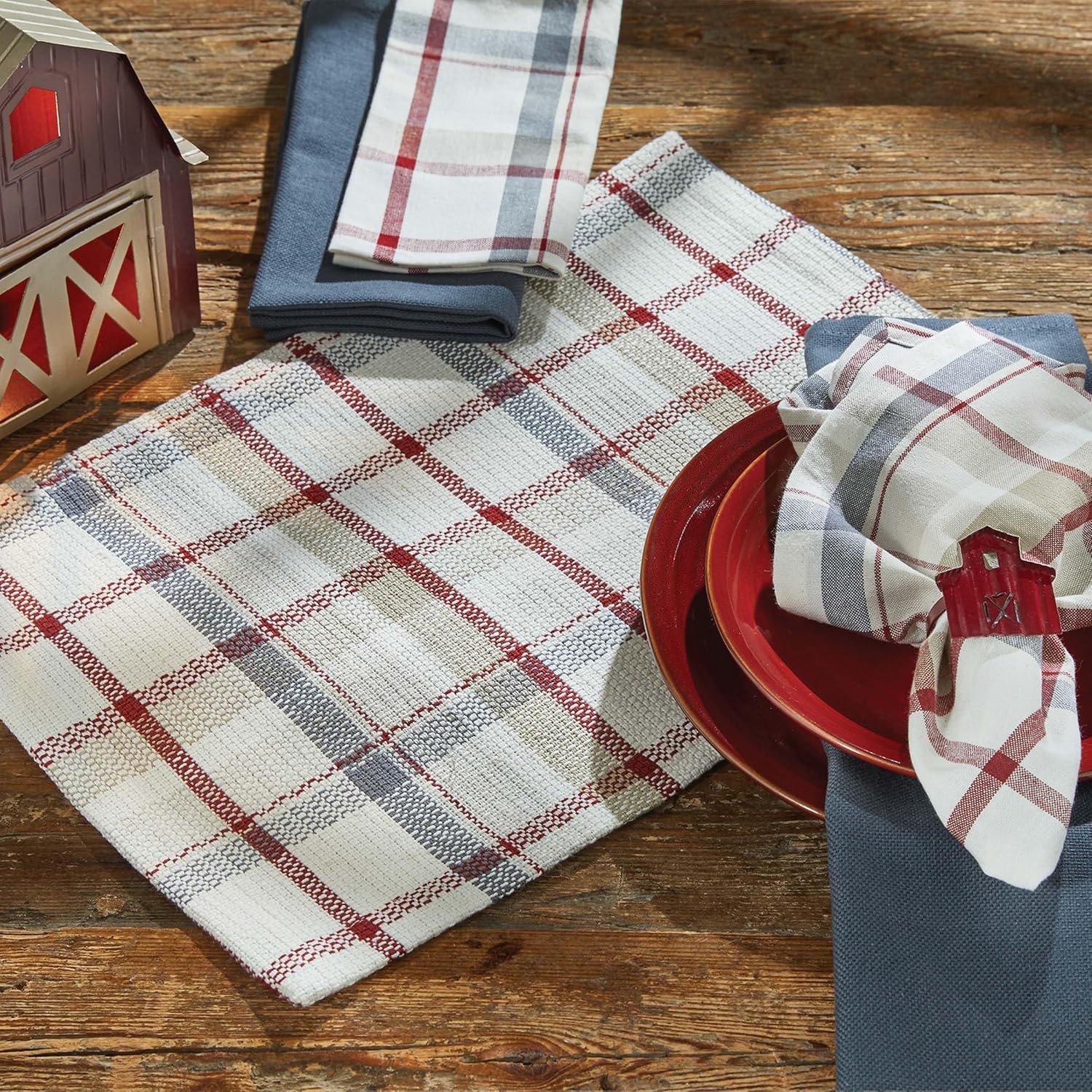 Glenwood Dishcloth Set 8-Piece Medium Waffle Weave Dish Cloths