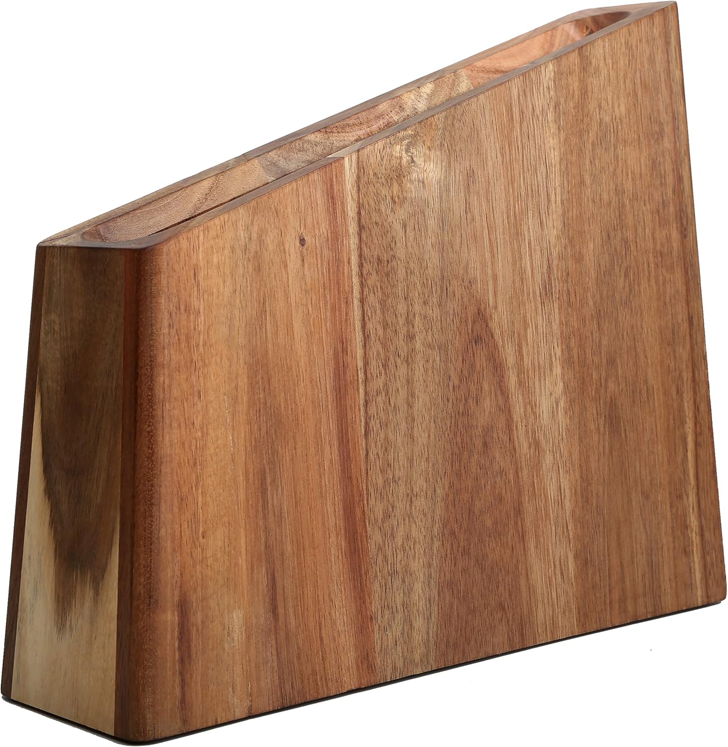 Magnetic Wooden Knife Block Display Rack for Kitchen Storage