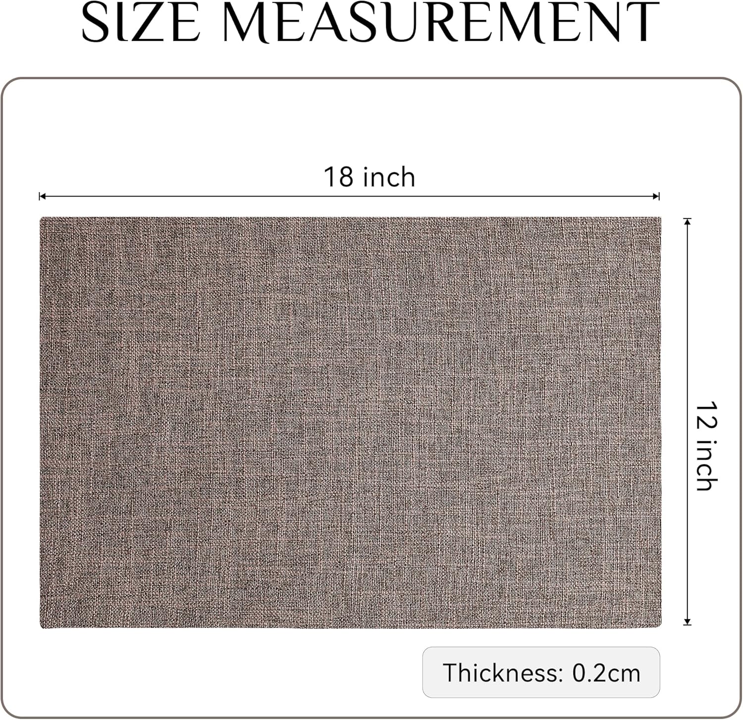 Stylish Faux Linen Placemats