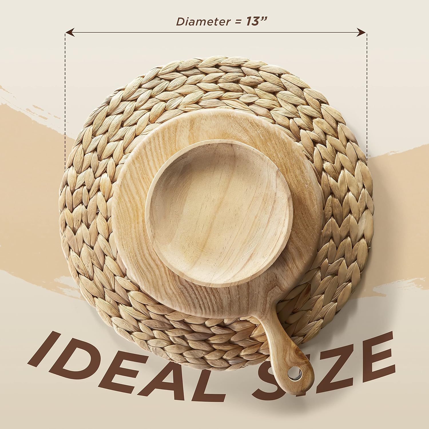 Natural Boho-Styled Wicker Placemats for Your Table