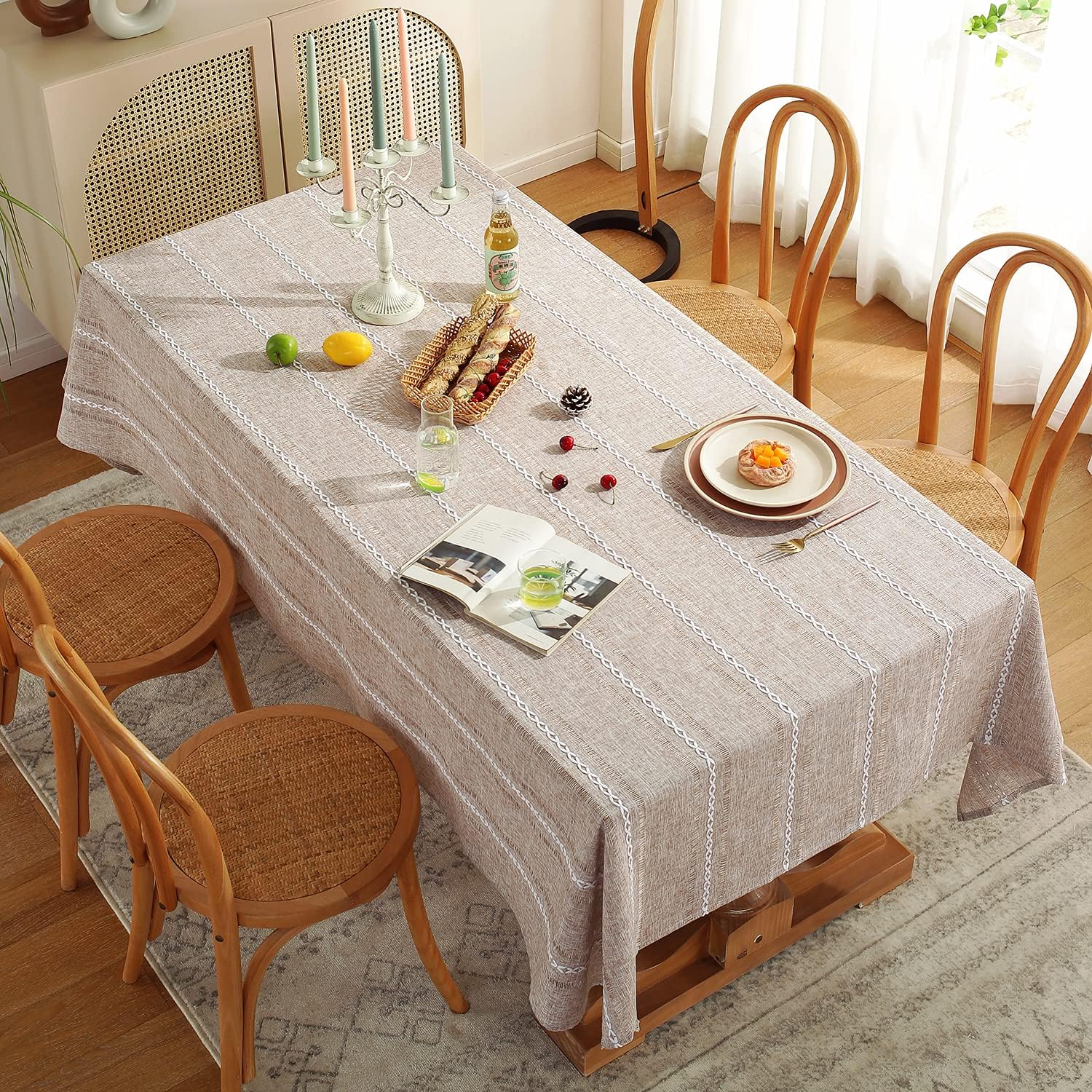 Chaussies 60x84 Inch Linen Tablecloth