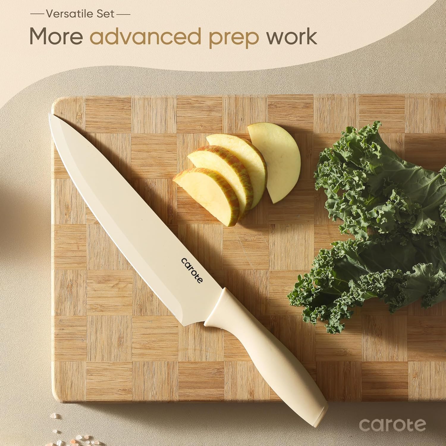 Razorsharp 12-Piece Set Stainless Steel with Ceramic Coating Ergonomic Handle
