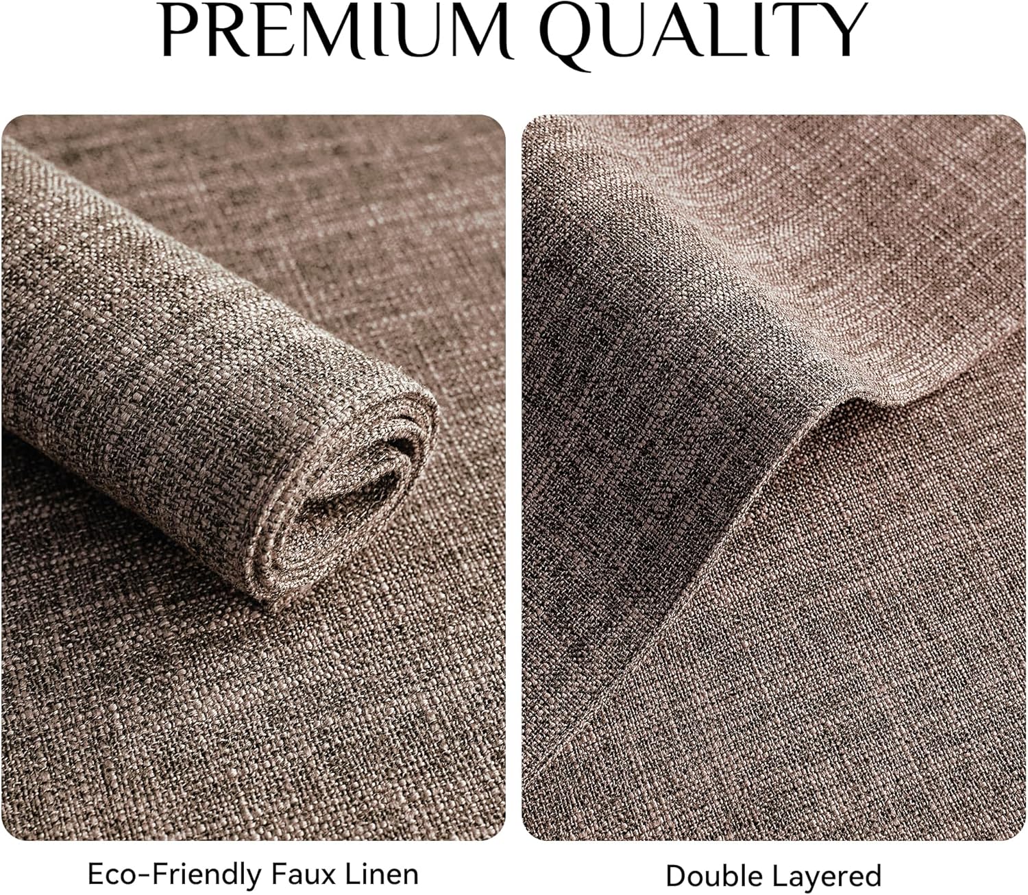 Stylish Faux Linen Placemats