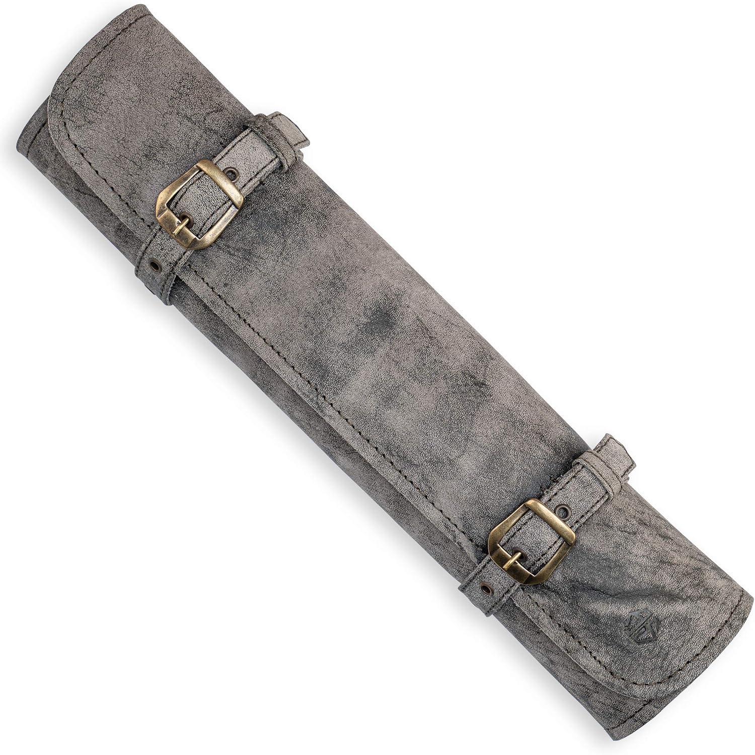 Premium Leather Knife Roll Bag with 7 Slots
