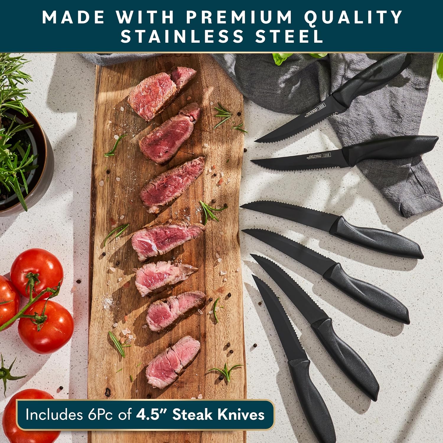 Ergonomic Kitchen Knife Set with Precision