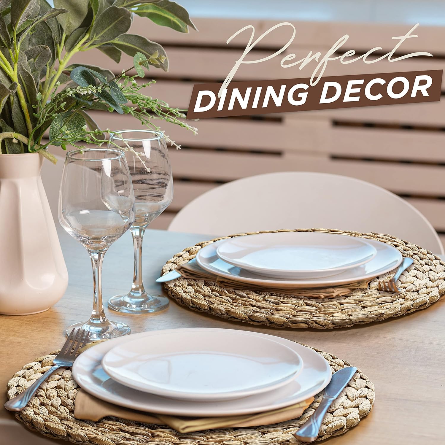 Natural Boho-Styled Wicker Placemats for Your Table