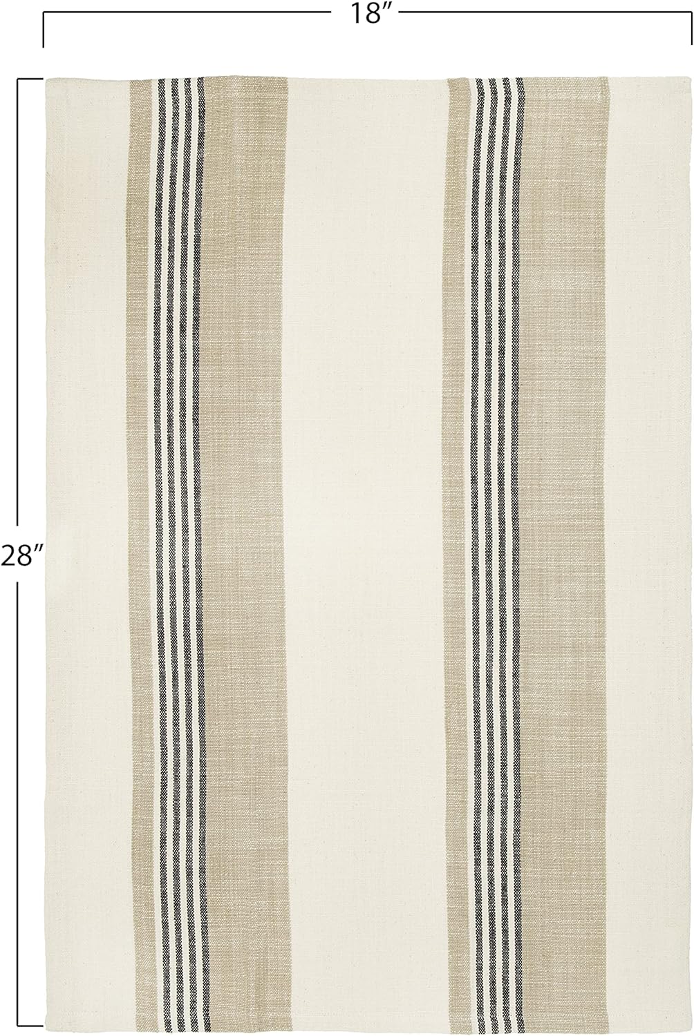Creative Co-Op Striped Cotton Tea Towels Set